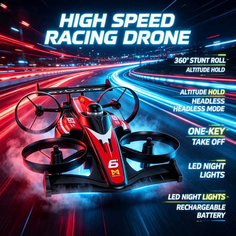 Kids Outdoor Movie Night - 2026 YL61 Racing Car Land-Air Dual-Use