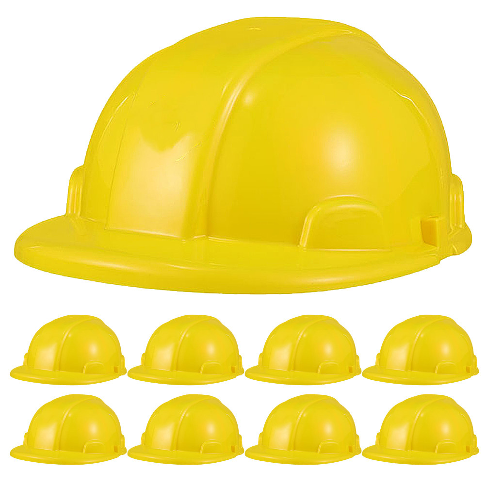 Kids Outdoor Hat - 9Pcs Kids Construction Hard Hat Set