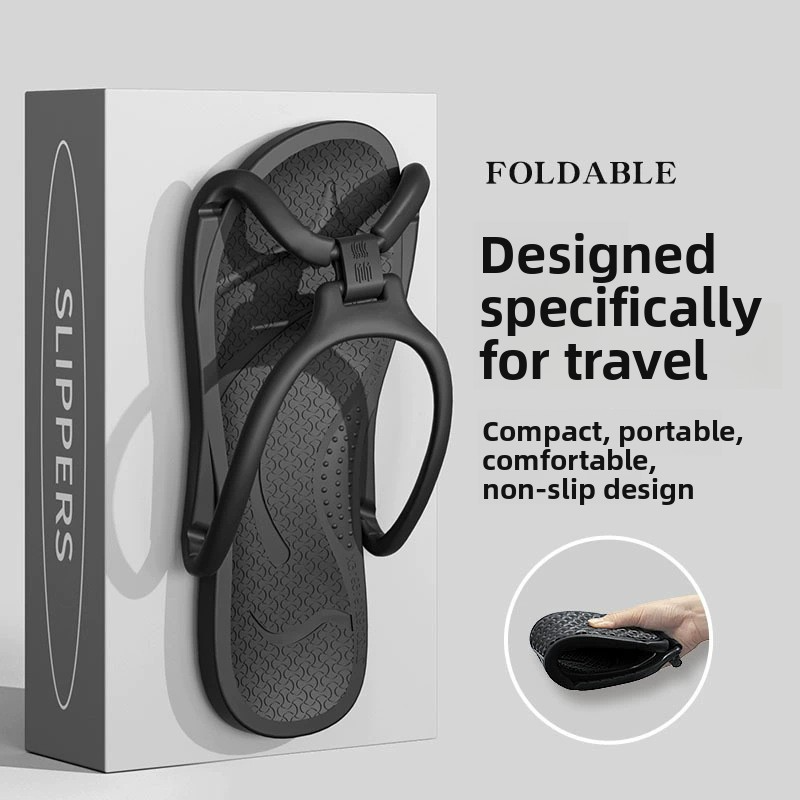 Kids Outdoor Shoes - Foldable Travel Slippers Unisex EVA Flip