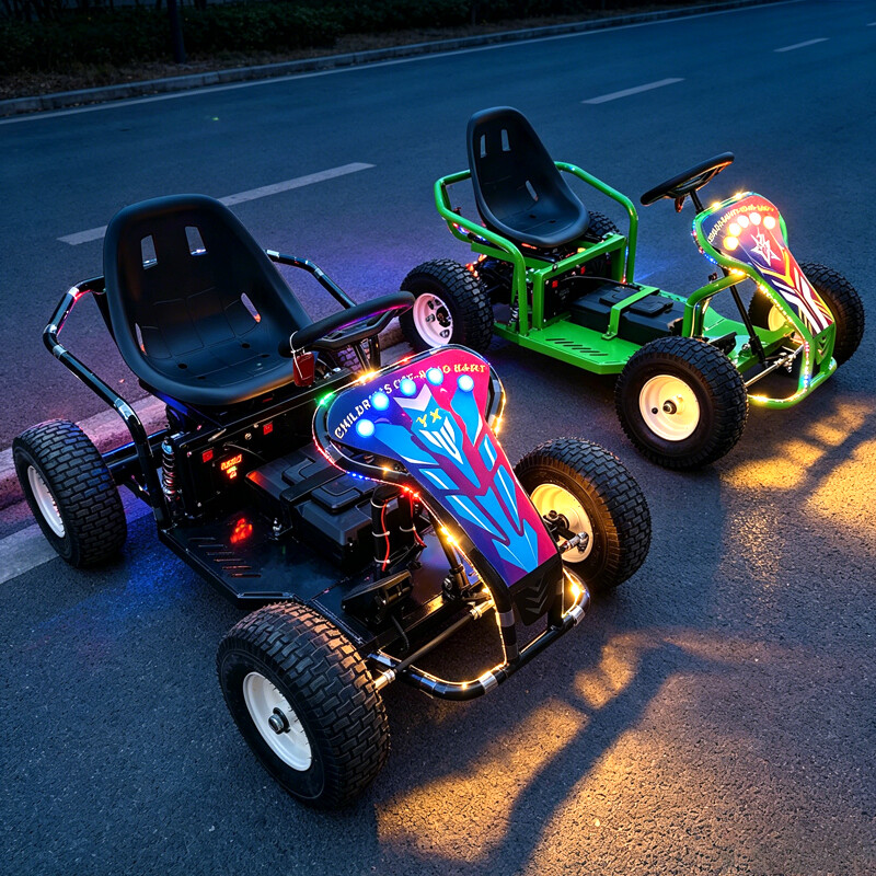 Kids Outdoor Ride On - Kids Electric Go Kart, Battery-Powered Bumper
