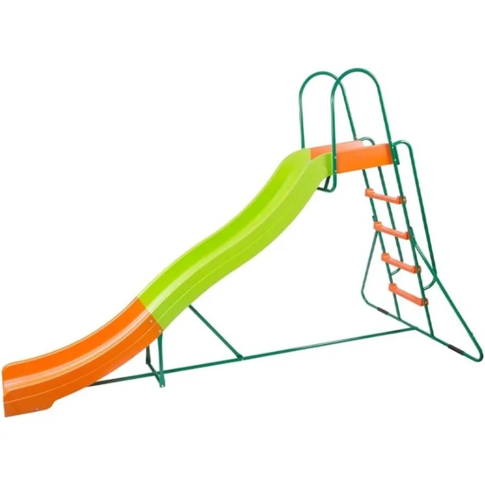 Kids Outdoor Swing Set With Slide - Patio Umbrellas-Playground Slide - Big Backyard