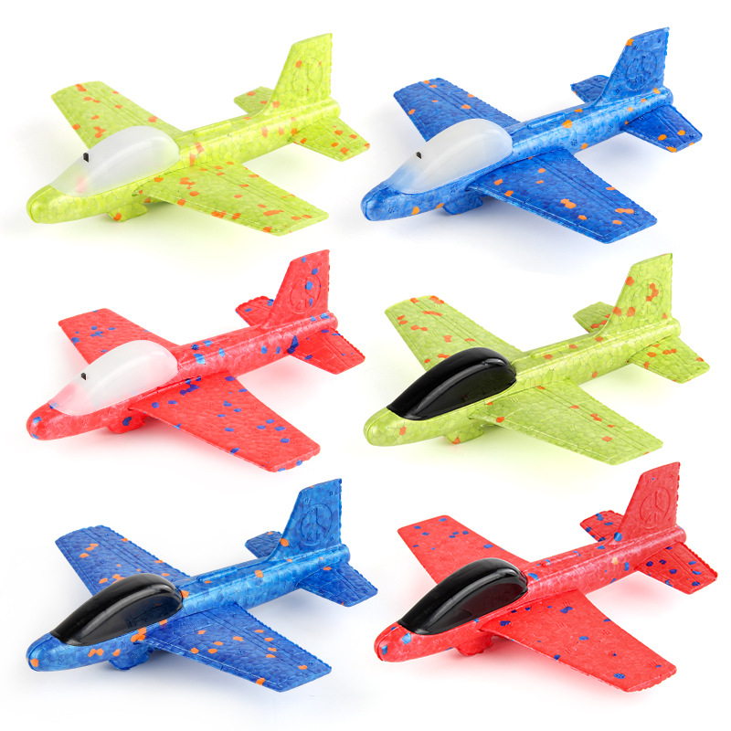 Kids Outdoor Movie Night - Children Ejecting Foam Aircraft Toys Slingshot