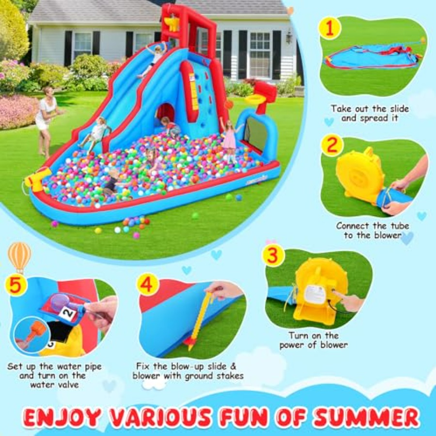 Backyard outdoor water slide i - огляд і ціна Kids Outdoor Park