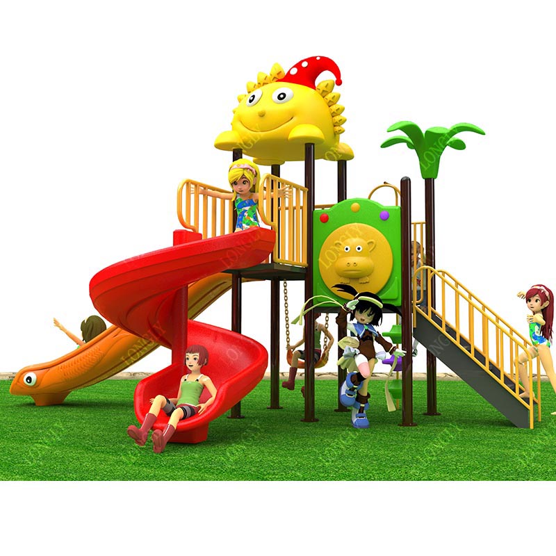 Commercial Plastic Slide 450x2 - огляд і ціна Kids Outdoor Park