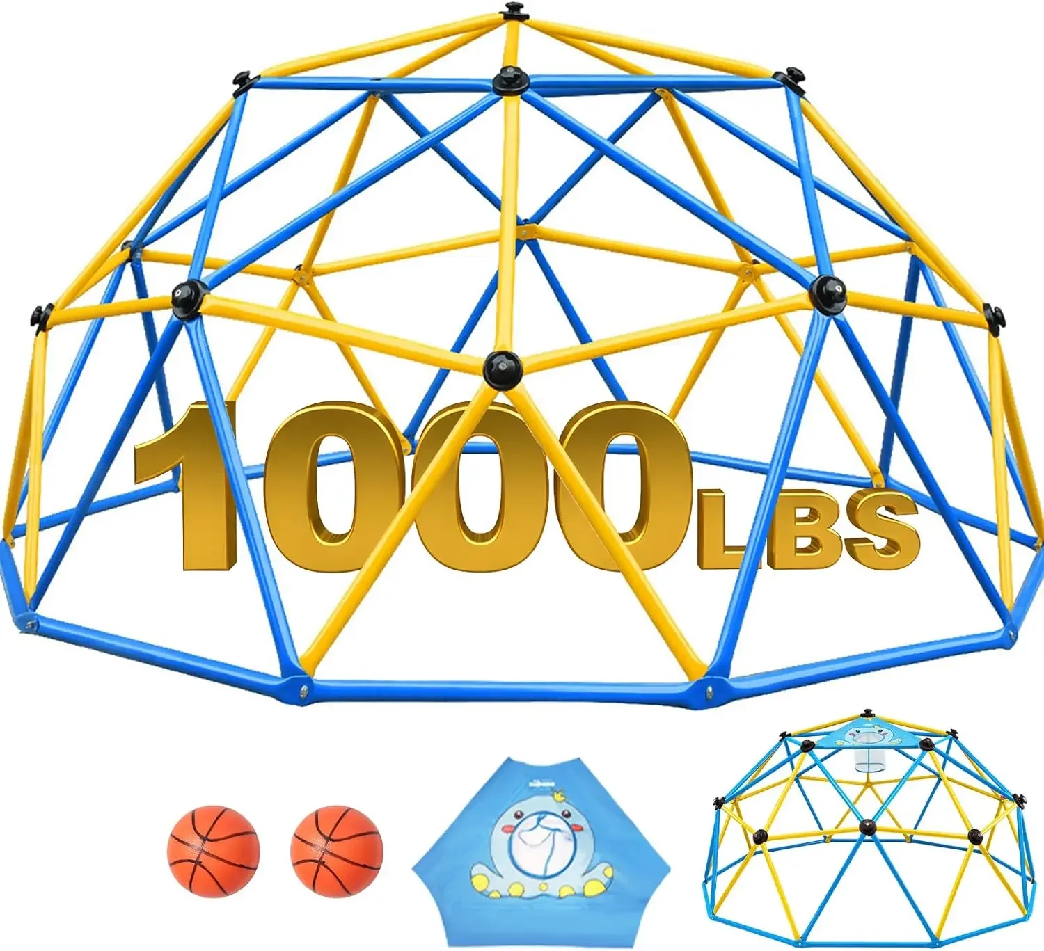 Zupapa 10FT Climbing Dome, Out - огляд і ціна Kids Outdoor Jungle Gym Dome