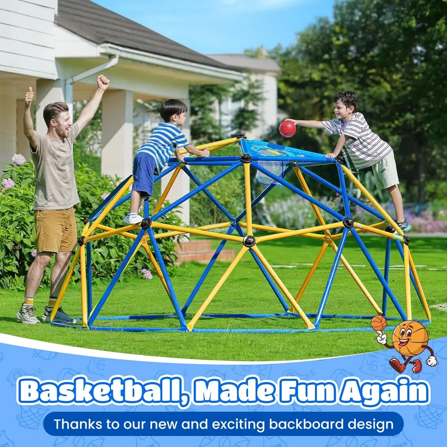 Zupapa 10FT Climbing Dome, Out - огляд і ціна Kids Outdoor Jungle Gym Dome