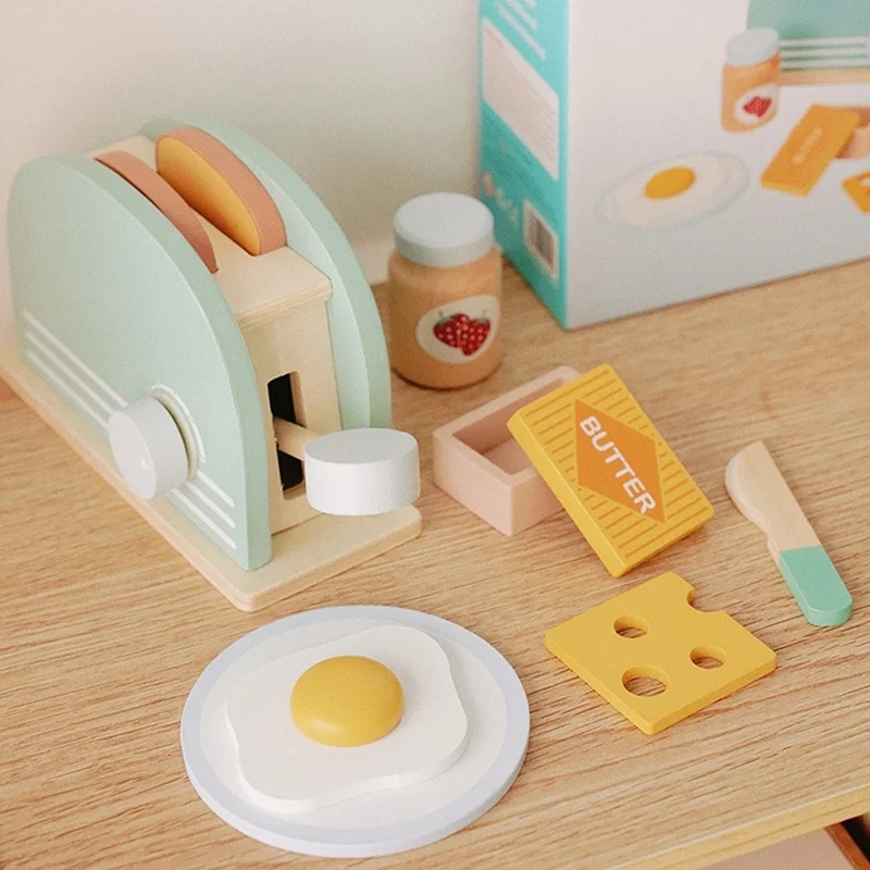 Wooden Simulation Toaster Toy  - огляд і ціна Kids Outdoor Kitchen Set