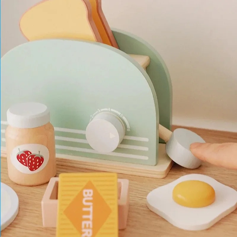 Wooden Simulation Toaster Toy  - огляд і ціна Kids Outdoor Kitchen Set