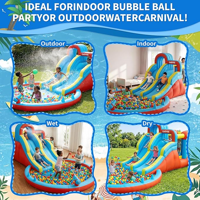 All-Season 8-in-1 Inflatable W - огляд і ціна Kids Outdoor Park