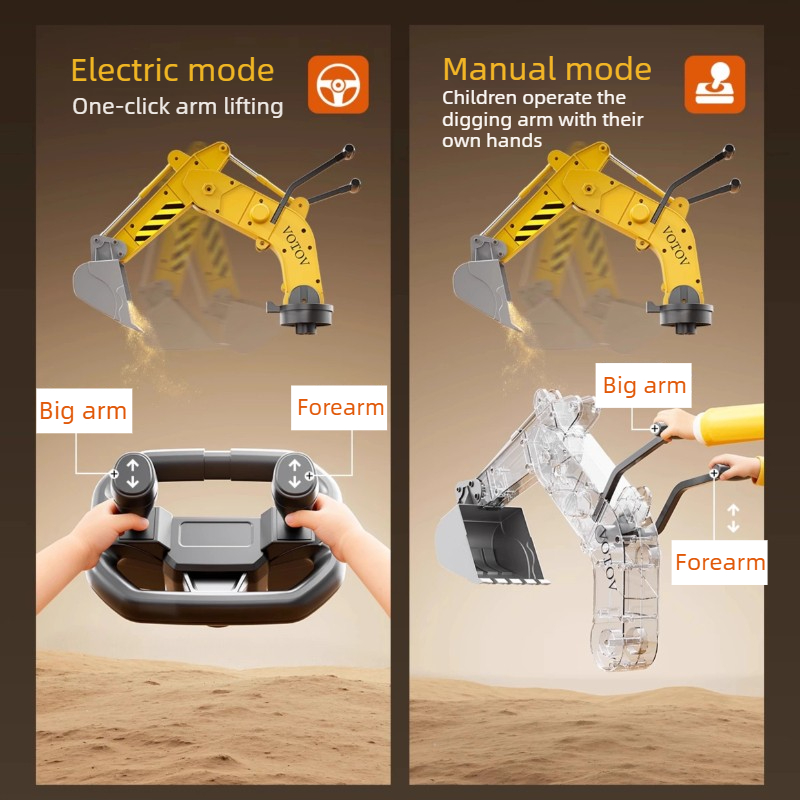 Electric Kids Ride on Excavato - огляд і ціна Kids Outdoor Ride On