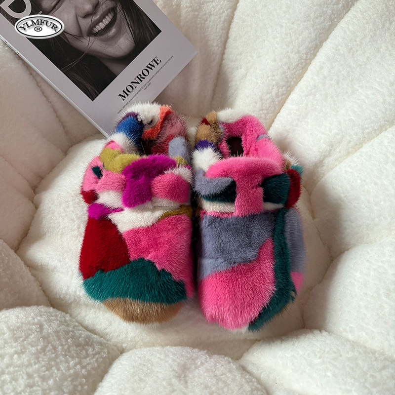 New Girl Luxury Mink Fur Slipp - огляд і ціна Kids Outdoor Shoes