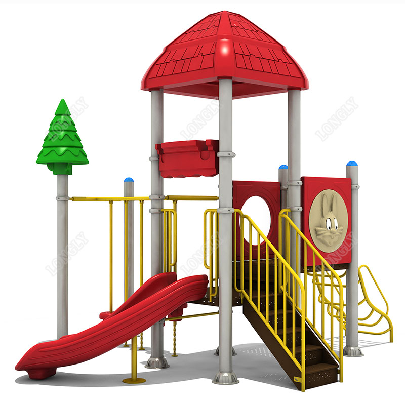 Red Plastic Slide for Kids LLD - огляд і ціна Kids Outdoor Park