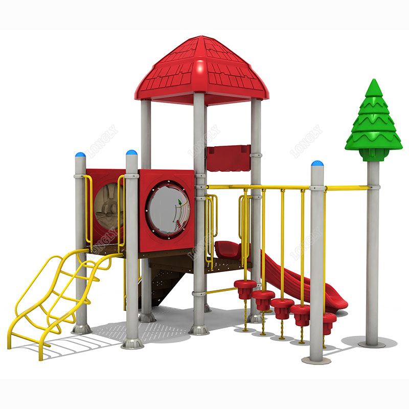 Red Plastic Slide for Kids LLD - огляд і ціна Kids Outdoor Park