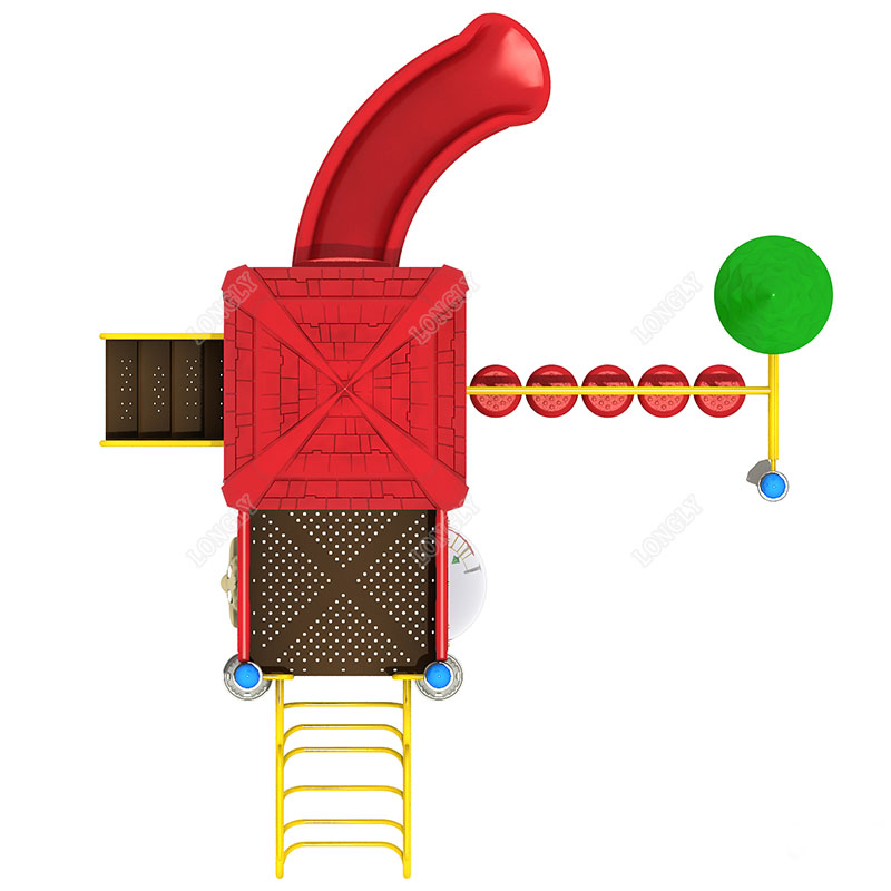 Red Plastic Slide for Kids LLD - огляд і ціна Kids Outdoor Park