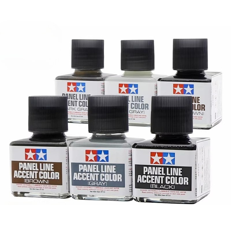 TAMIYA Panel Line Accent Color - огляд і ціна Tamiya Model Paint Set