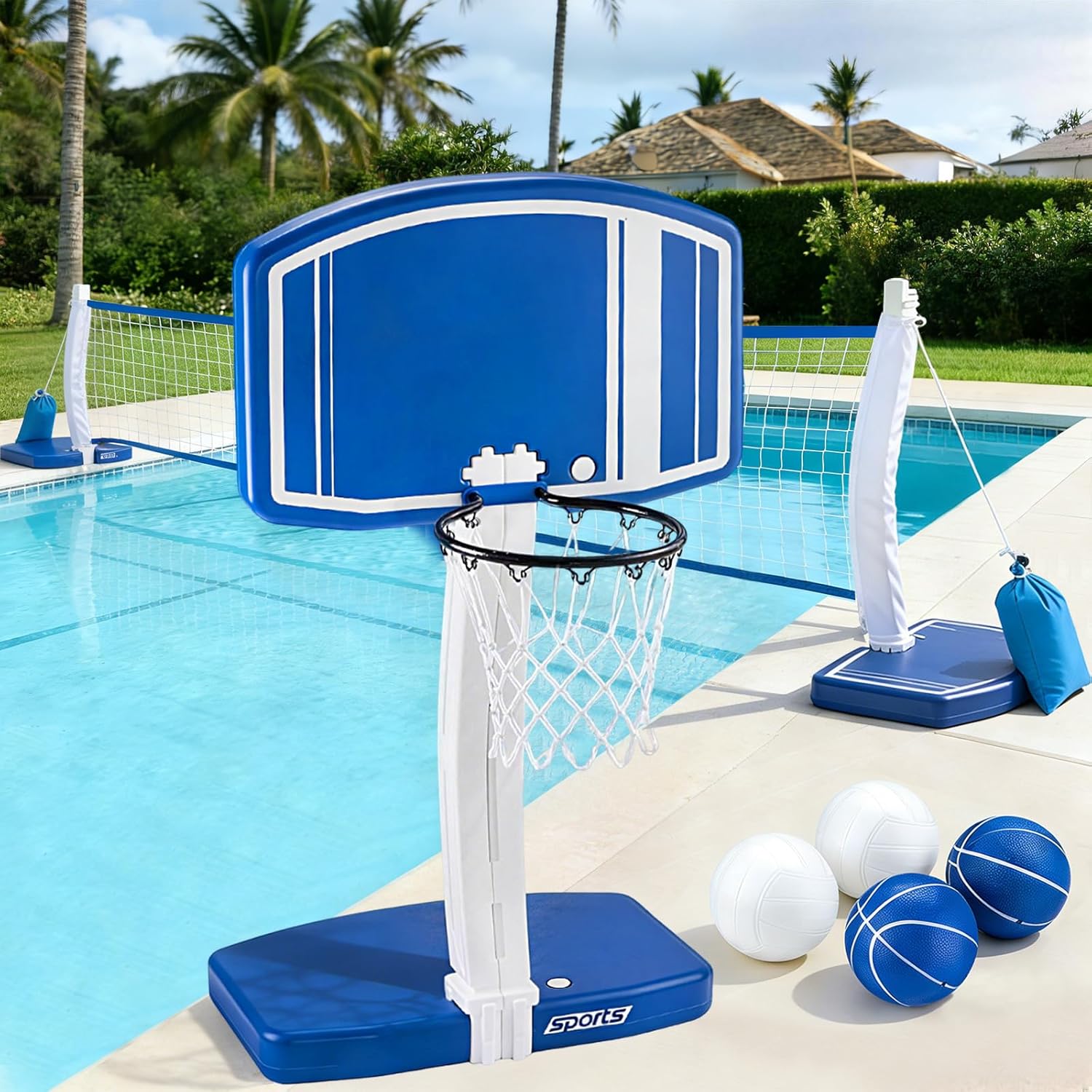 Above Ground Pool Basketball H - огляд і ціна Kids Outdoor Water