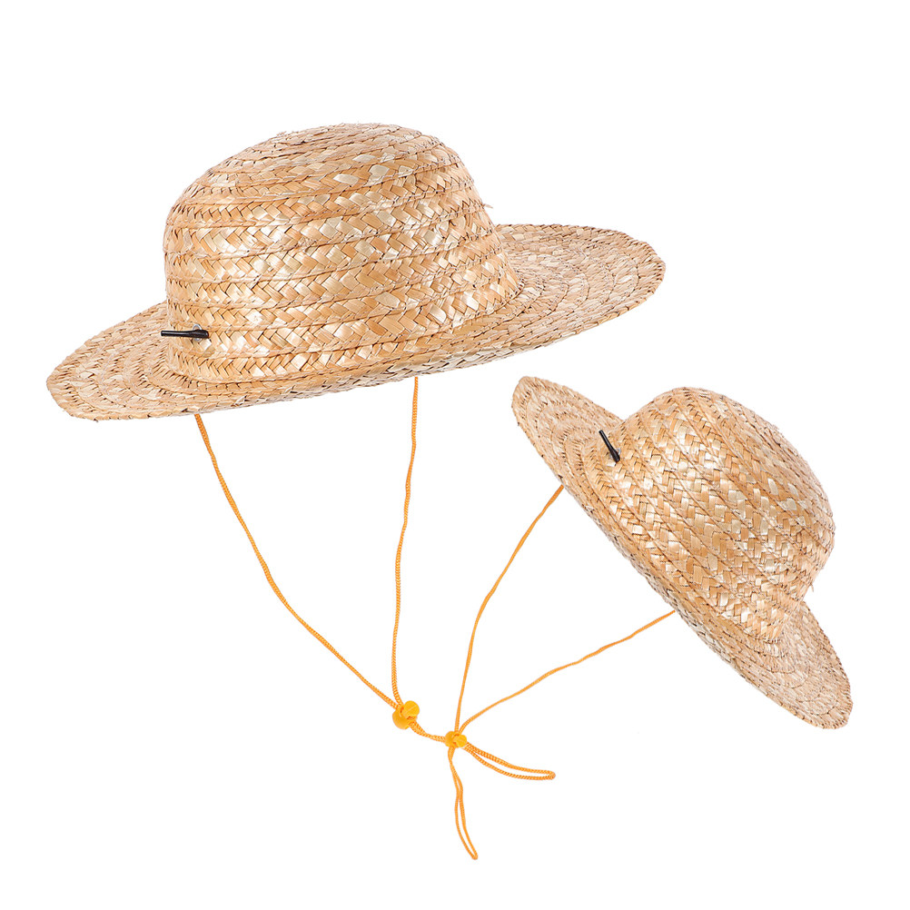2Pcs Kids Straw Hat Natural Co - огляд і ціна Kids Outdoor Hat