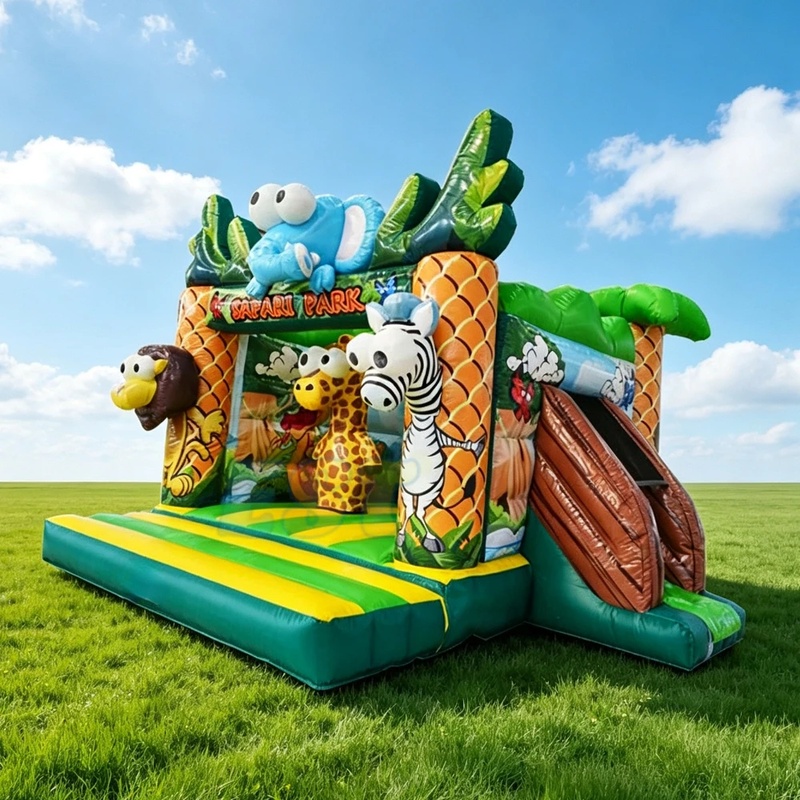 Jungle Commercial Inflatable B - огляд і ціна Kids Outdoor Zoo