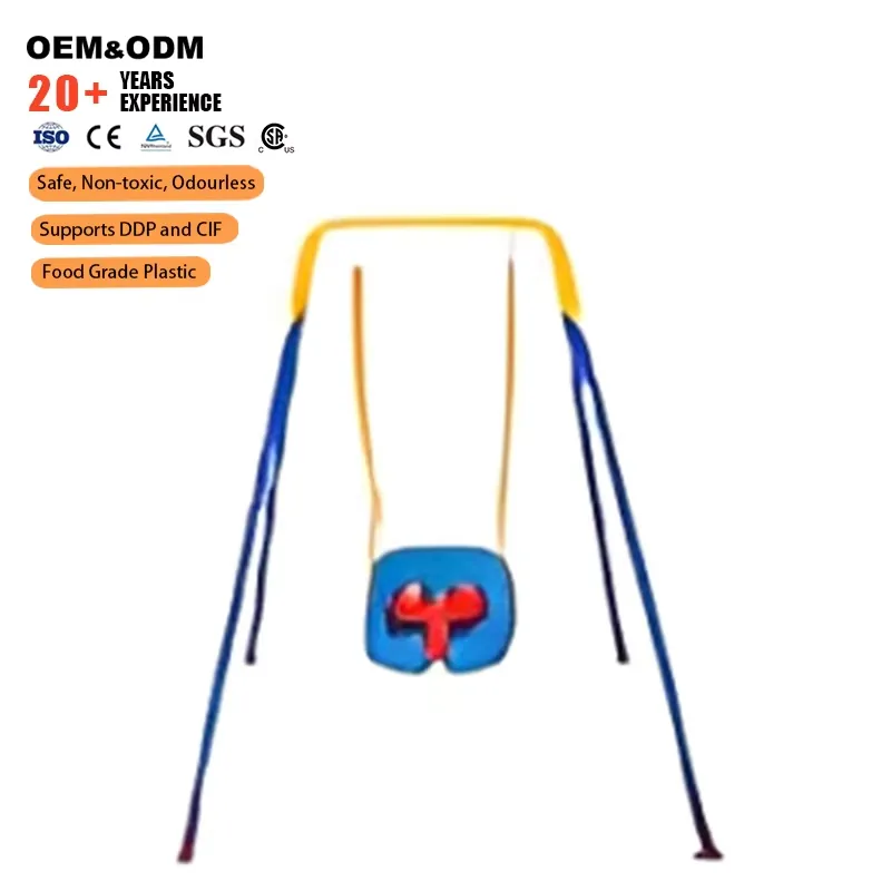 Outdoor Metal Swing Frame with - огляд і ціна Kids Outdoor Swing And Slide