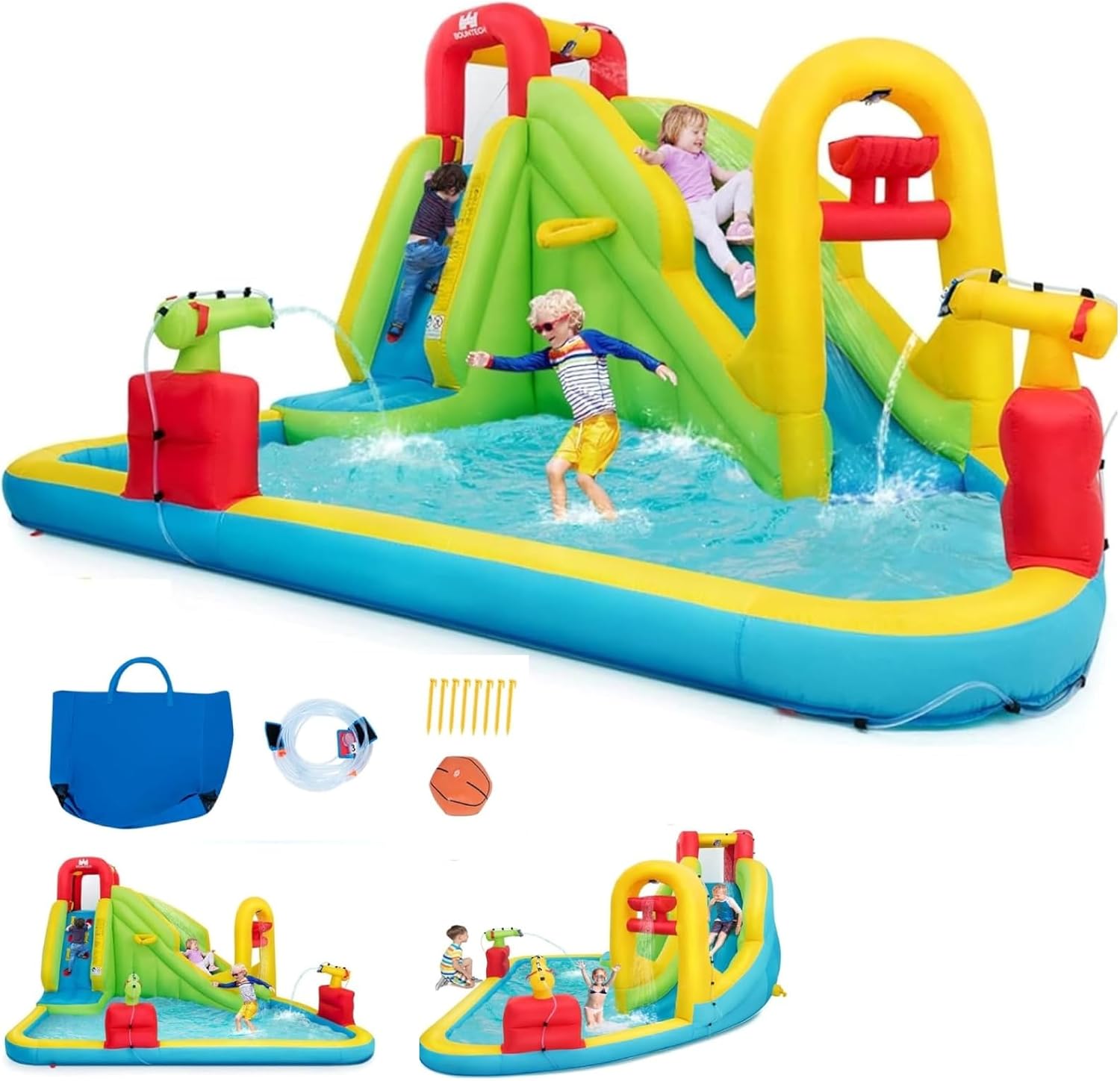 Mega Inflatable Water Park Bou - огляд і ціна Kids Outdoor Park