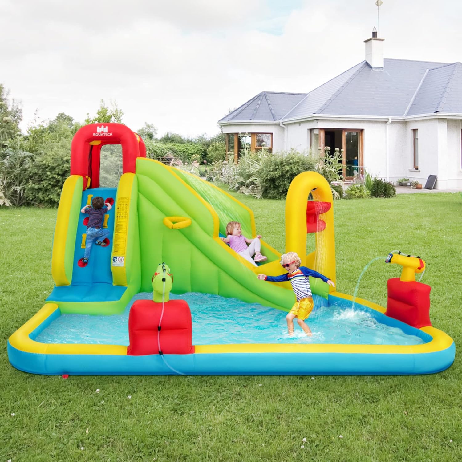 Mega Inflatable Water Park Bou - огляд і ціна Kids Outdoor Park