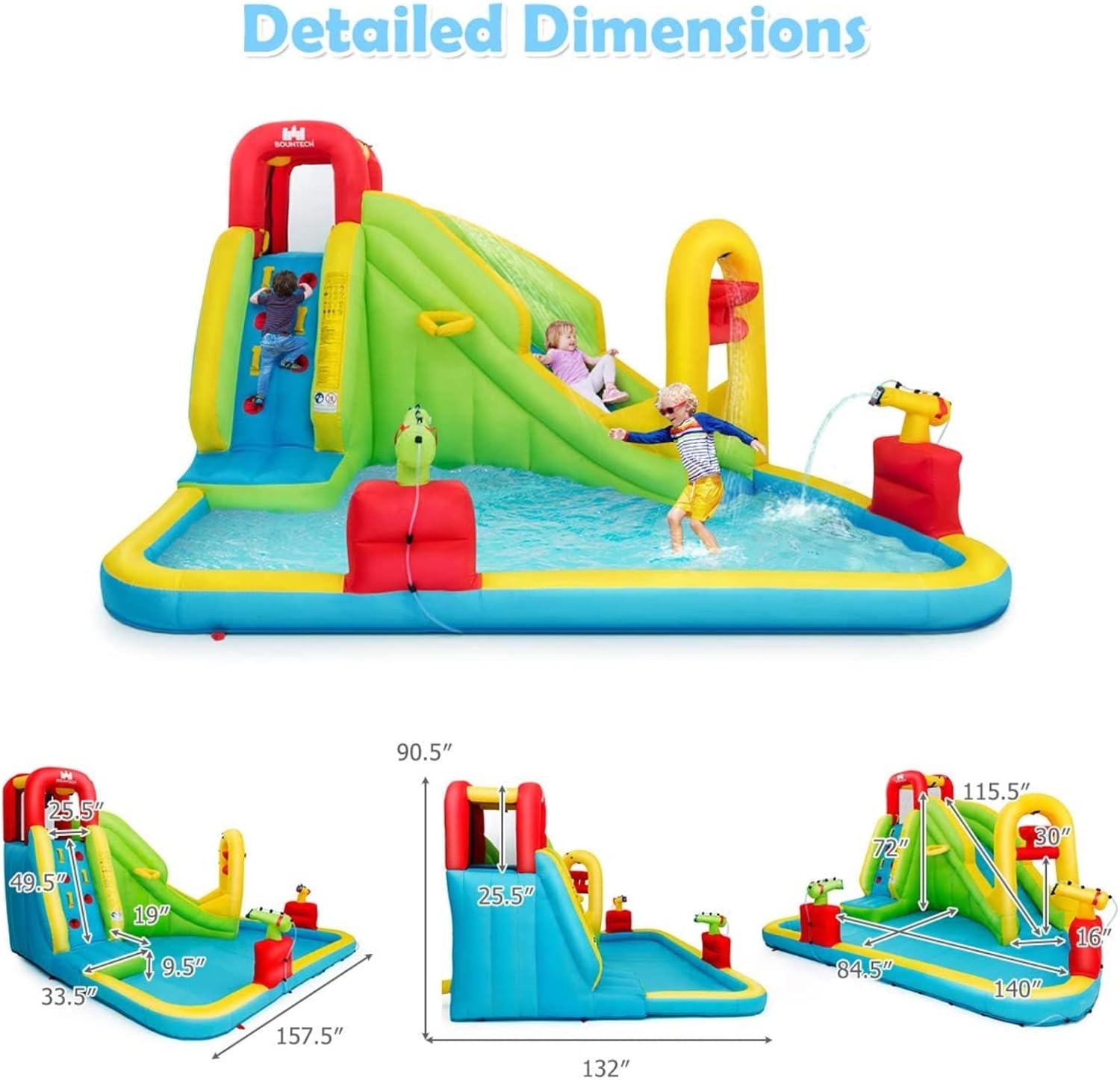 Mega Inflatable Water Park Bou - огляд і ціна Kids Outdoor Park