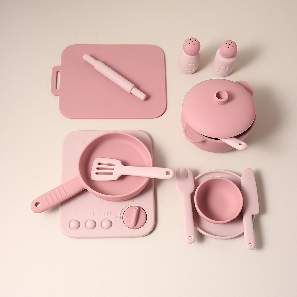 13 Pcs Set Silicone Cooking Pl - огляд і ціна Kids Outdoor Kitchen Set