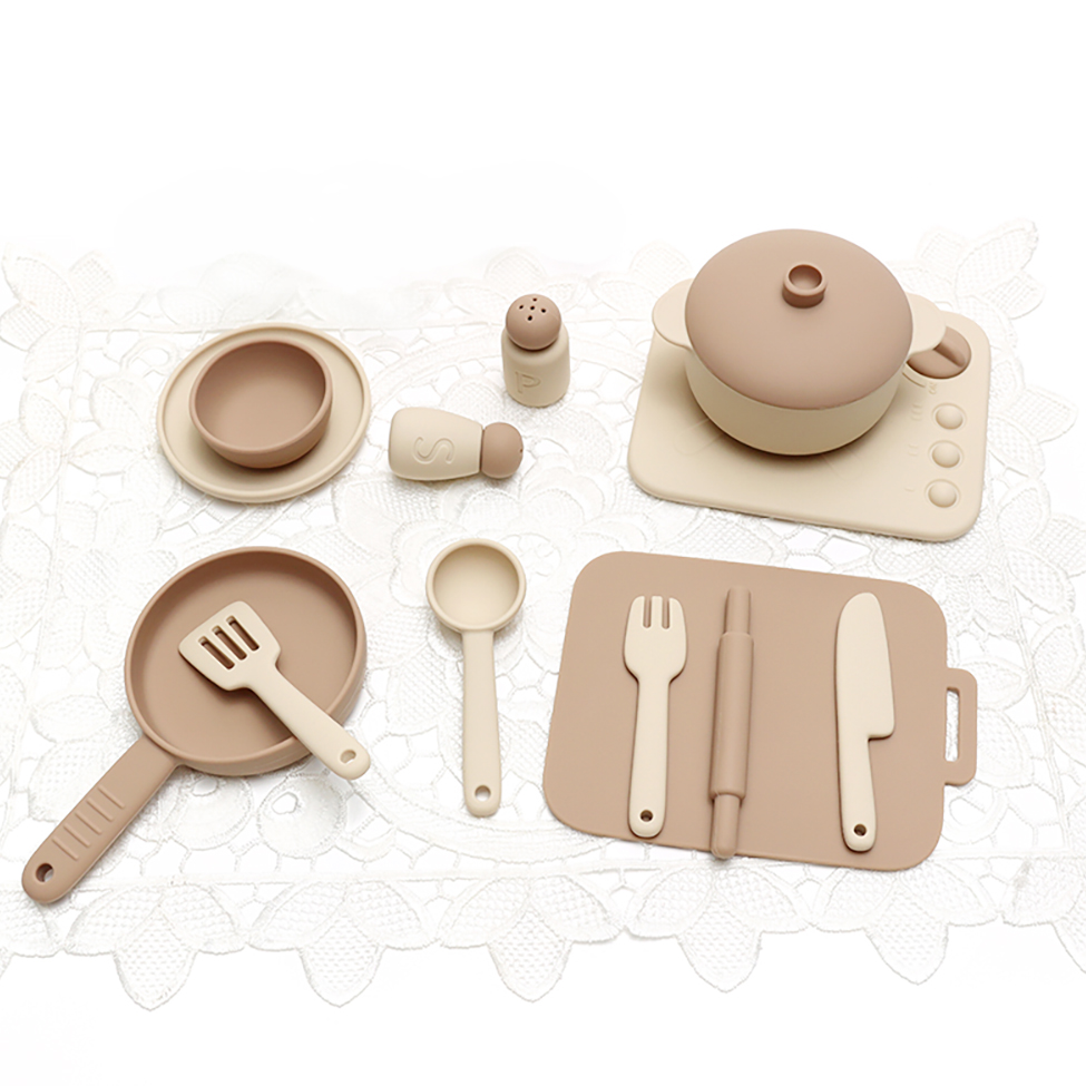 13 Pcs Set Silicone Cooking Pl - огляд і ціна Kids Outdoor Kitchen Set