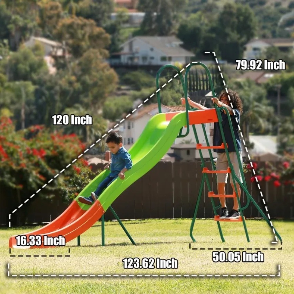 Patio Umbrellas-Playground Sli - огляд і ціна Kids Outdoor Swing Set With Slide