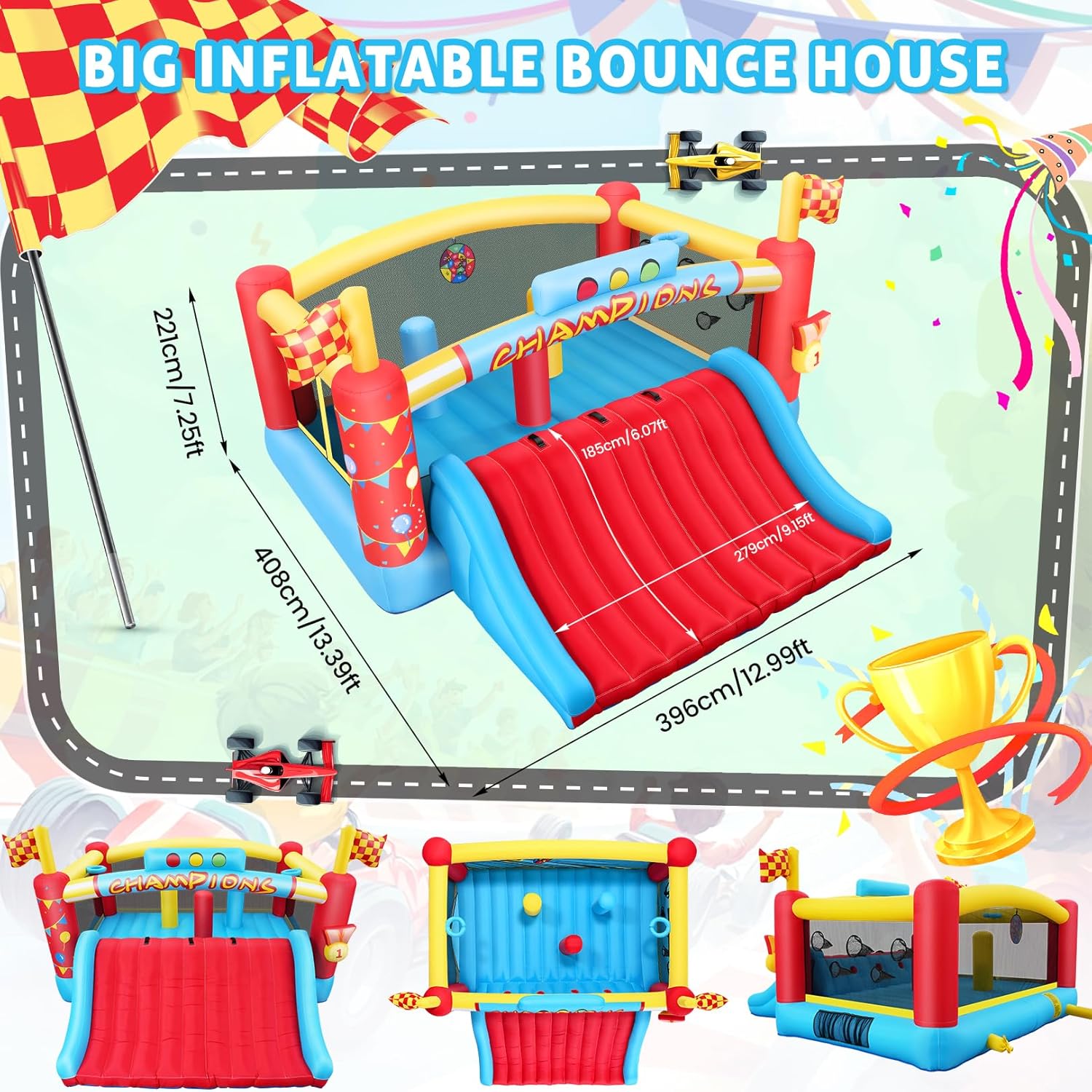 13FT Big Inflatable Bounce Hou - огляд і ціна Kids Outdoor Park