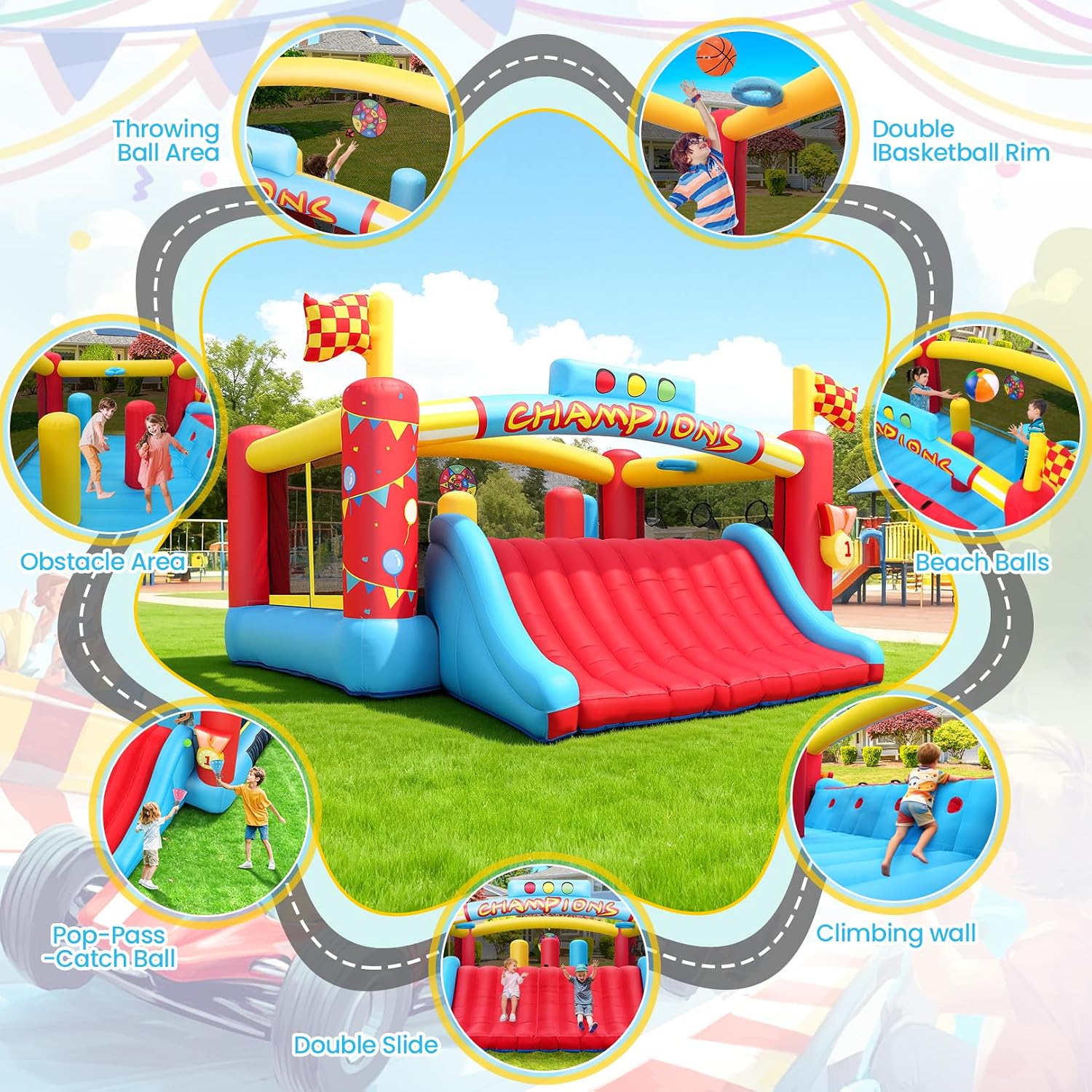 13FT Big Inflatable Bounce Hou - огляд і ціна Kids Outdoor Park