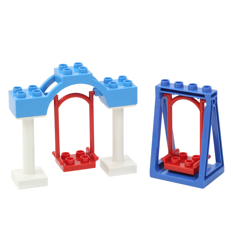 Big Building Blocks Playground - огляд і ціна Kids Outdoor Swing And Slide
